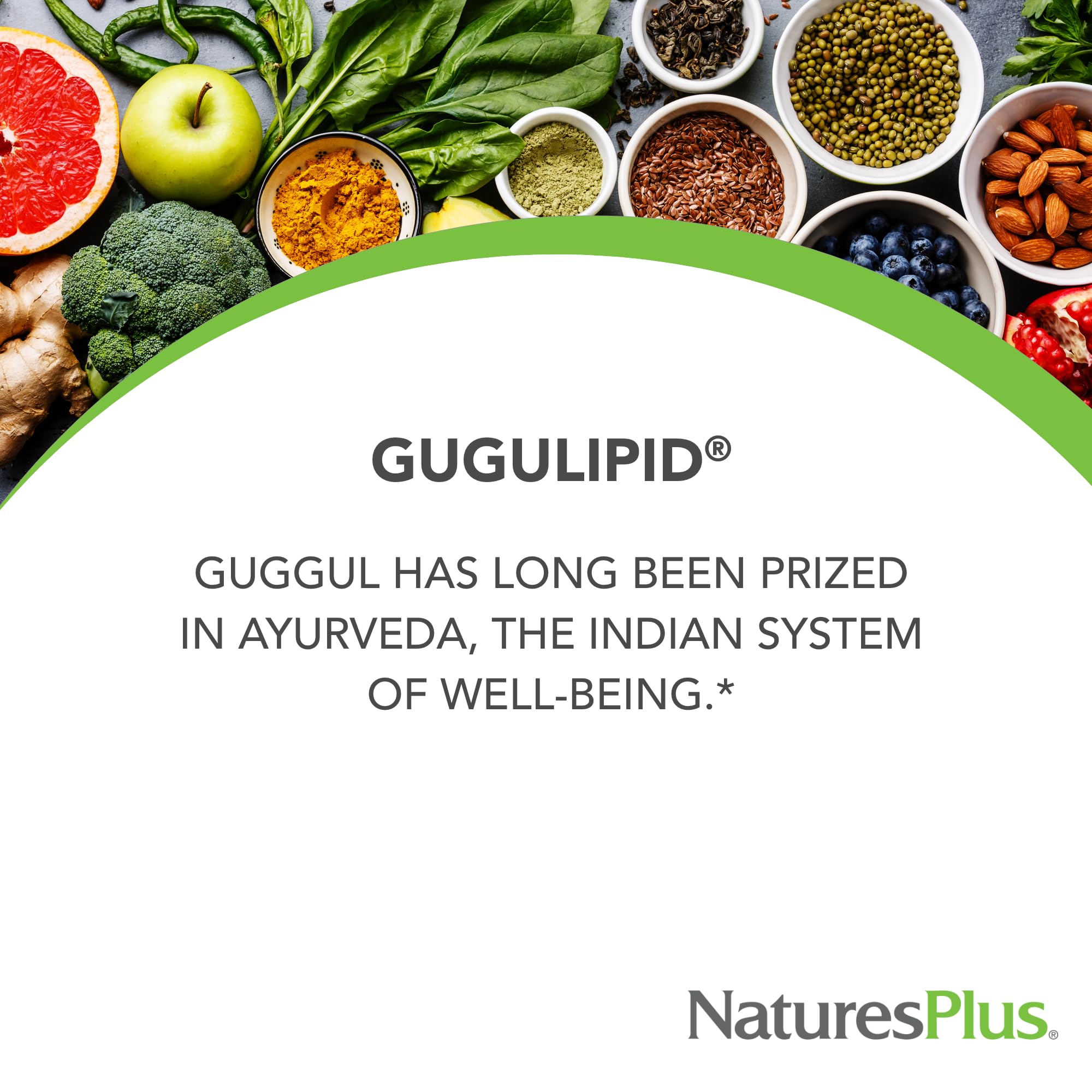 NaturesPlus Gugulipid 1000 mg Extended Release Tablets packaging