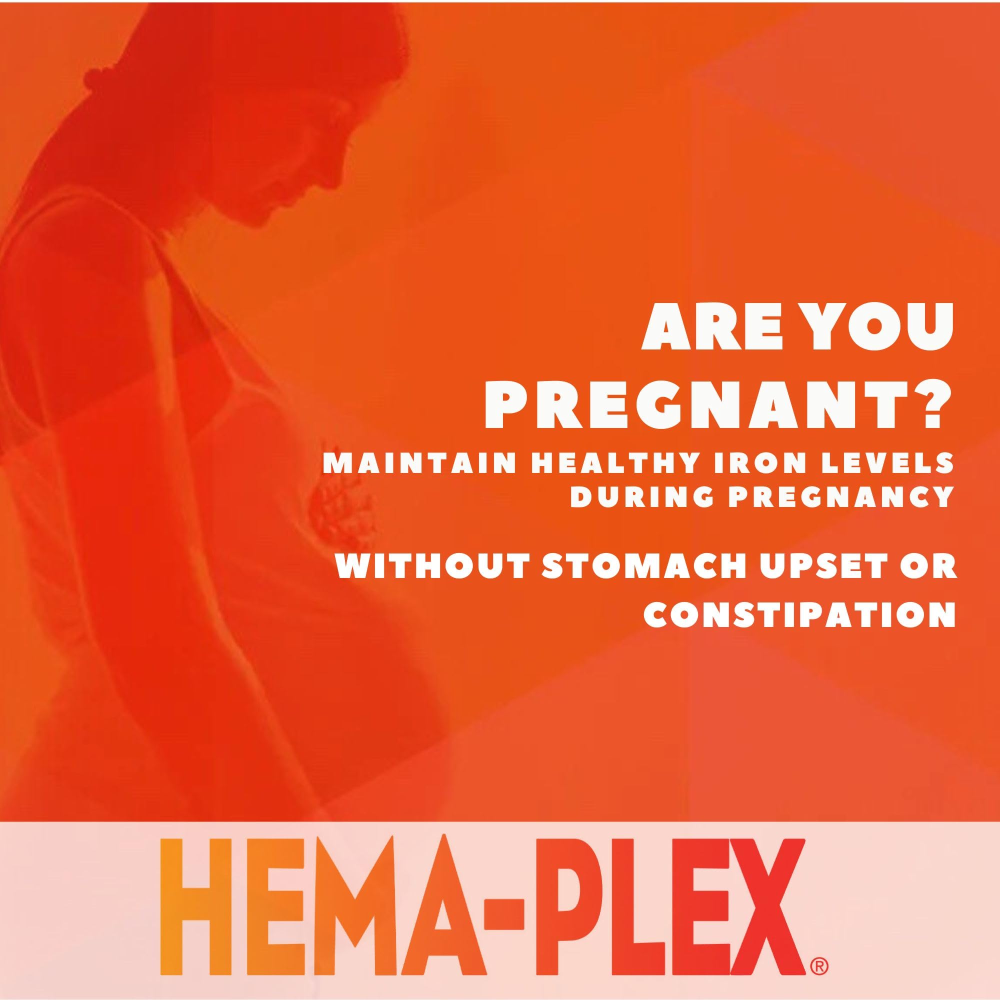 NaturesPlus Hema-Plex Iron supplement on a wooden table