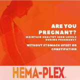 NaturesPlus Hema-Plex Iron supplement on a wooden table