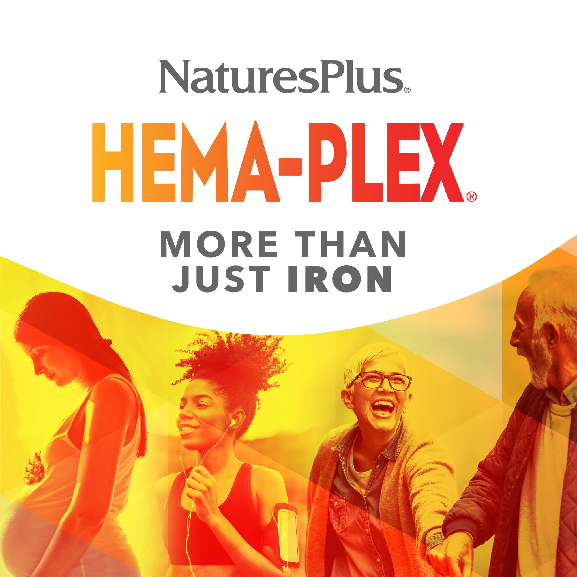 NaturesPlus Hema-Plex Iron with a measuring spoon