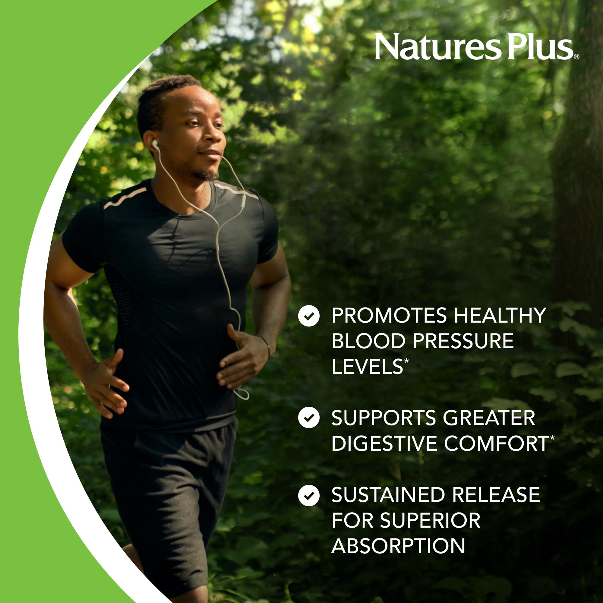 NaturesPlus Herbal Actives Hawthorn tablet back view