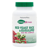NaturesPlus Herbal Actives Red Yeast Rice & Gugulipid capsules front view