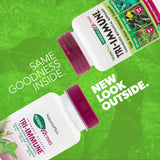NaturesPlus Herbal Actives Tri-daily wellness 100g supplement side view