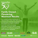 NaturesPlus Icelandic Kelp Supplement on a wooden table with natural elements