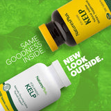 NaturesPlus Icelandic Kelp Supplement side view showing tablet details