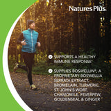 NaturesPlus InflamActin Turmeric Supplement bottle with label