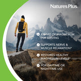 NaturesPlus KalmAssure Magnesium 280g side view showing capsule
