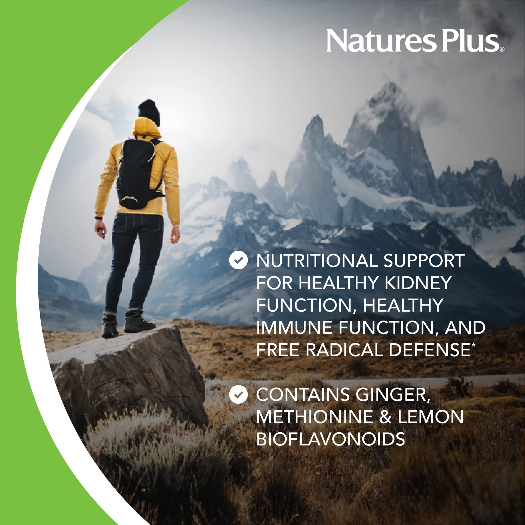 NaturesPlus Kidney Support Complex 168g back view