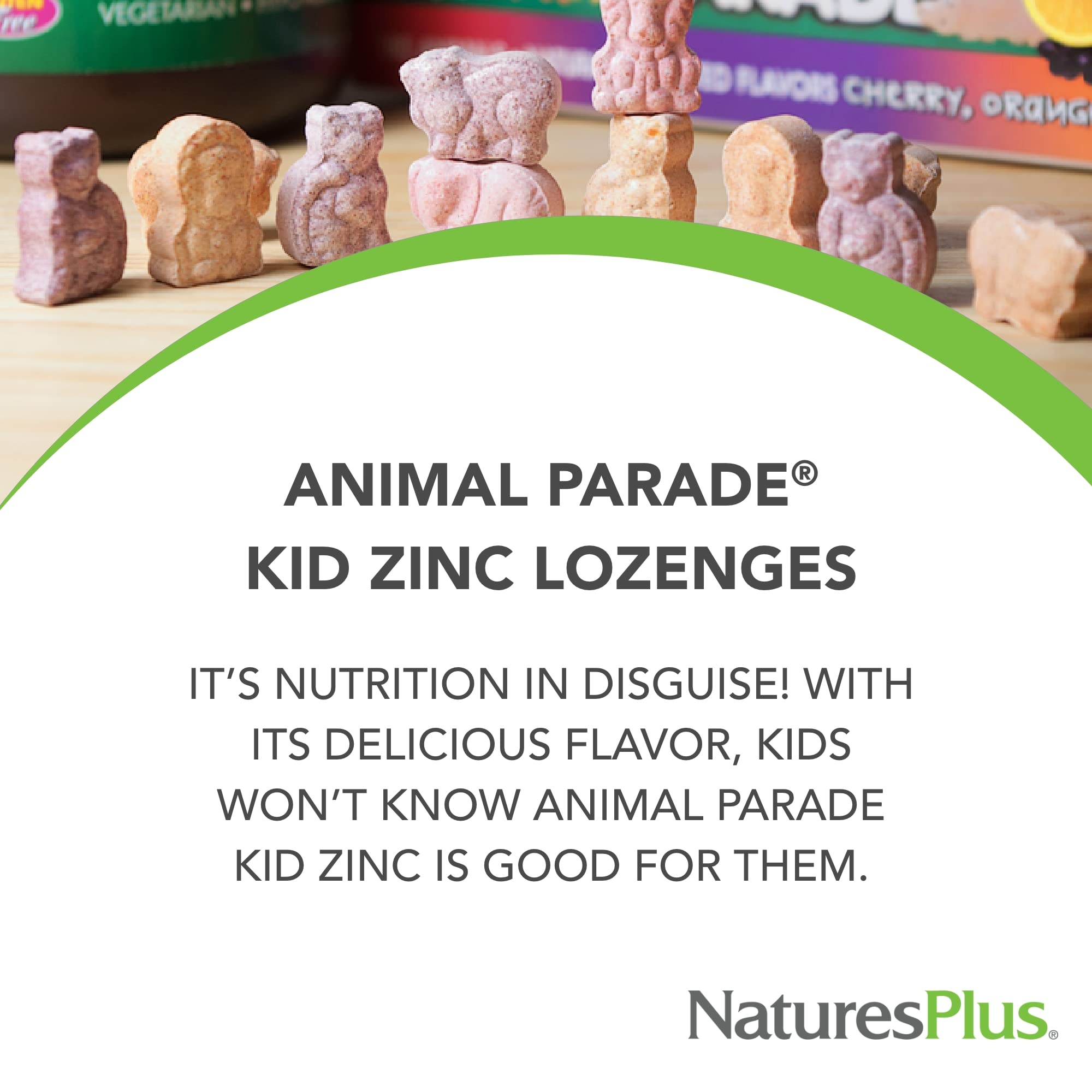 NaturesPlus KidZinc 8mg Zinc Lozenges with tangerine flavour
