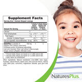 NaturesPlus KidZinc ingredients list on packaging