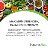 NaturesPlus Magnesium Drink Mix 300g back view with ingredient list