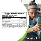 NaturesPlus Magnesium Drink Mix ingredients close-up