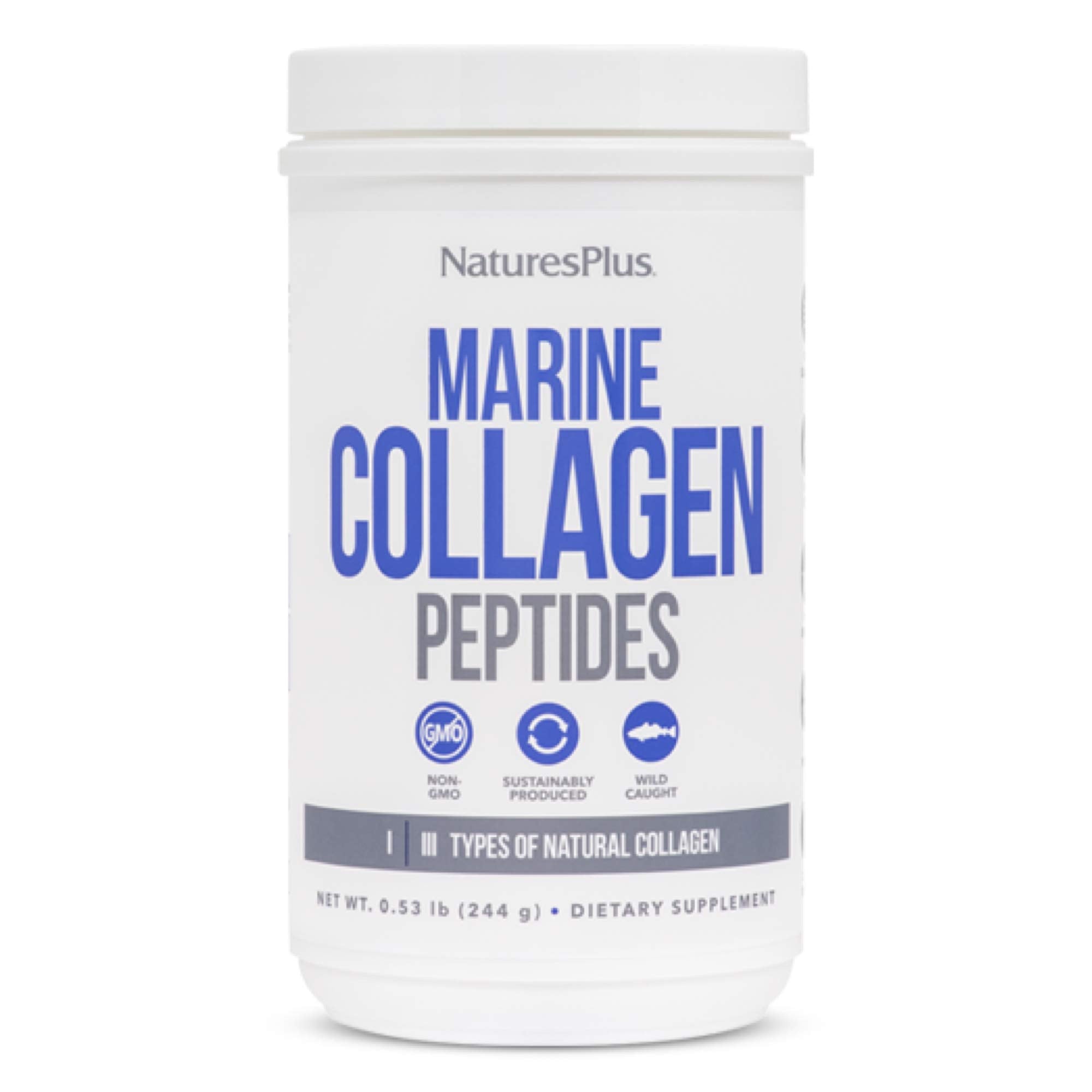 NaturesPlus Marine Collagen Peptides 308g front view