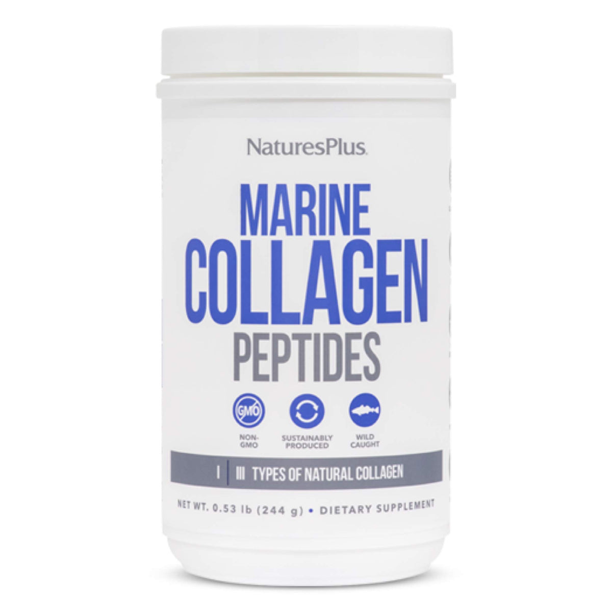NaturesPlus Marine Collagen Peptides 308g front view