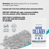 NaturesPlus Marine Collagen Peptides 308g side view