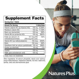 NaturesPlus Mega B-150 B-Complex supplement capsule close-up