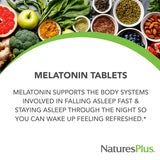 NaturesPlus Melatonin 1 mg tablet close-up