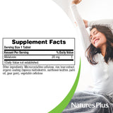 NaturesPlus Melatonin 20 mg tablets with ingredients list