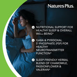 NaturesPlus Melatonin 3 mg Tablets close-up of bi-layered tablet