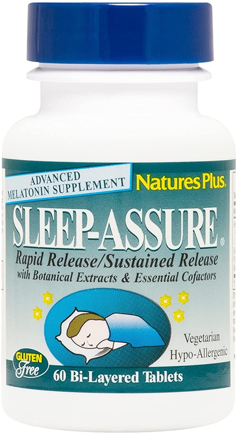 NaturesPlus Melatonin 3 mg Tablets front view with packaging