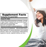 NaturesPlus Melatonin 3 mg Tablets side view showing tablet details