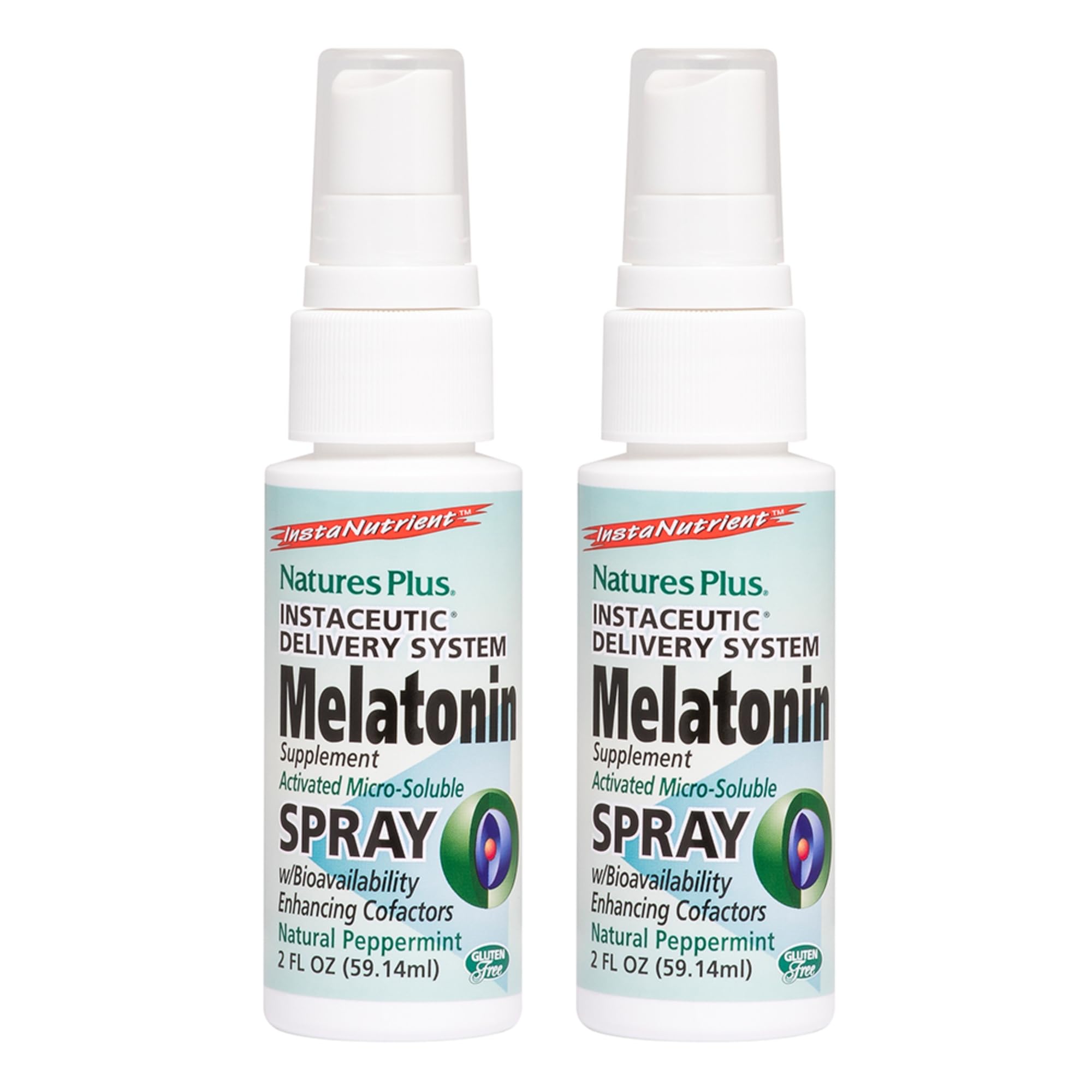 NaturesPlus Melatonin Spray 2 Fl Oz Pack of 2 front view