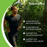 NaturesPlus Multi-Enzymes Supplement 240g capsule close-up