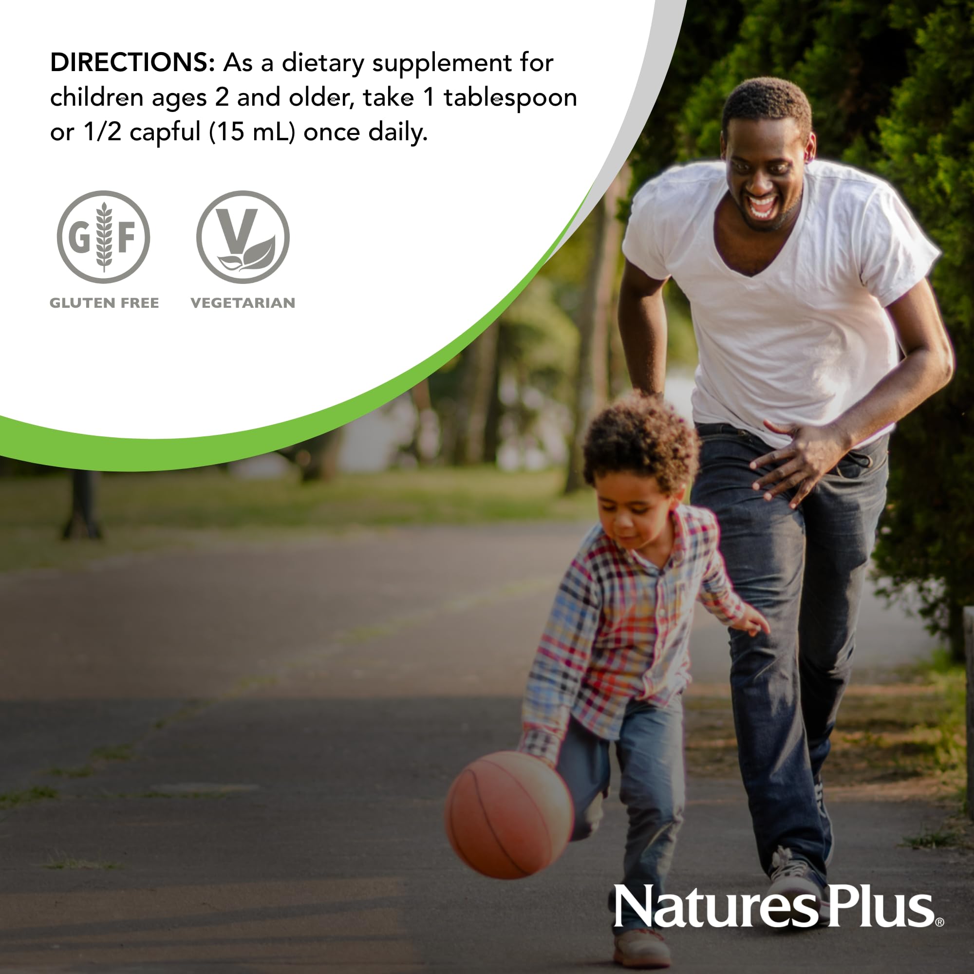 NaturesPlus Multivitamin for Kids 454g Tropical Berry flavour packaging