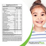 NaturesPlus Multivitamin for Kids 454g Tropical Berry flavour with measuring spoon