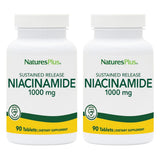 NaturesPlus Niacinamide 1000mg tablets front view