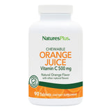NaturesPlus Orange Juice Vitamin C Chewable Tablets front view