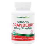 NaturesPlus Organic Cranberry 500mg bottle front view