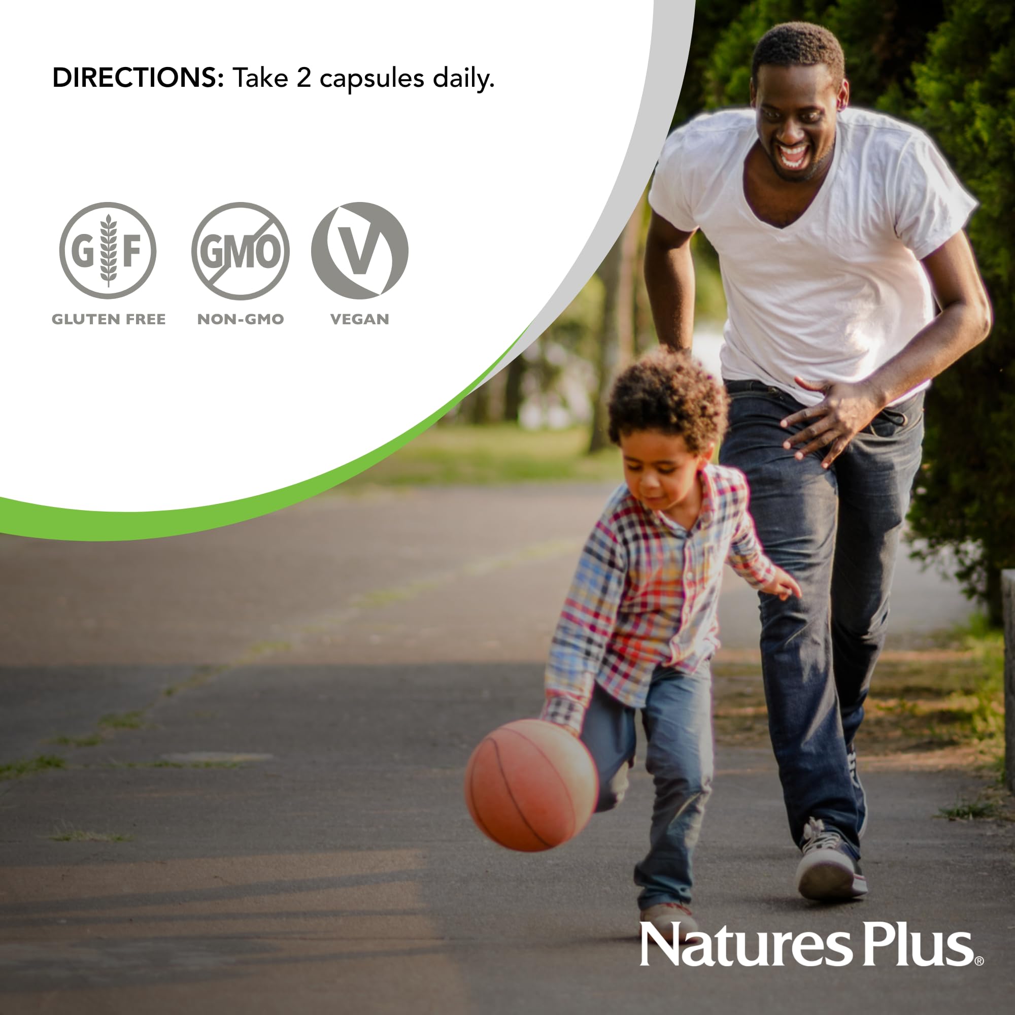 NaturesPlus Organic Cranberry capsules in hand for size reference