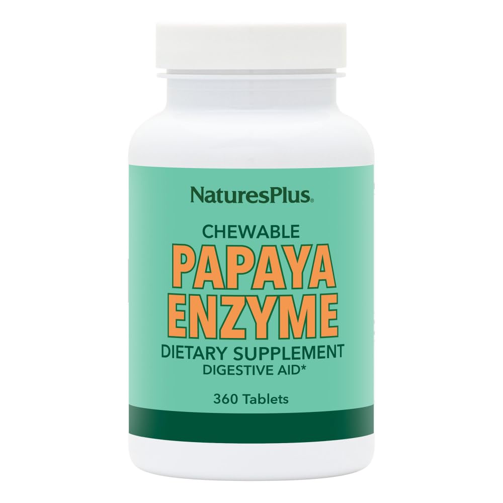 NaturesPlus Papaya Enzyme Chewables 100g front view