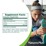 NaturesPlus Papaya Enzyme Chewables side view showing tablet size