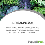 NaturesPlus PRO L-Theanine 200mg Capsules side view