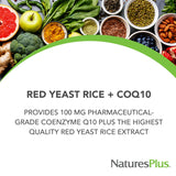 NaturesPlus Red Yeast Rice tablet close-up
