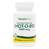 NaturesPlus Shot-O-B12 Vitamin B12 supplement front view