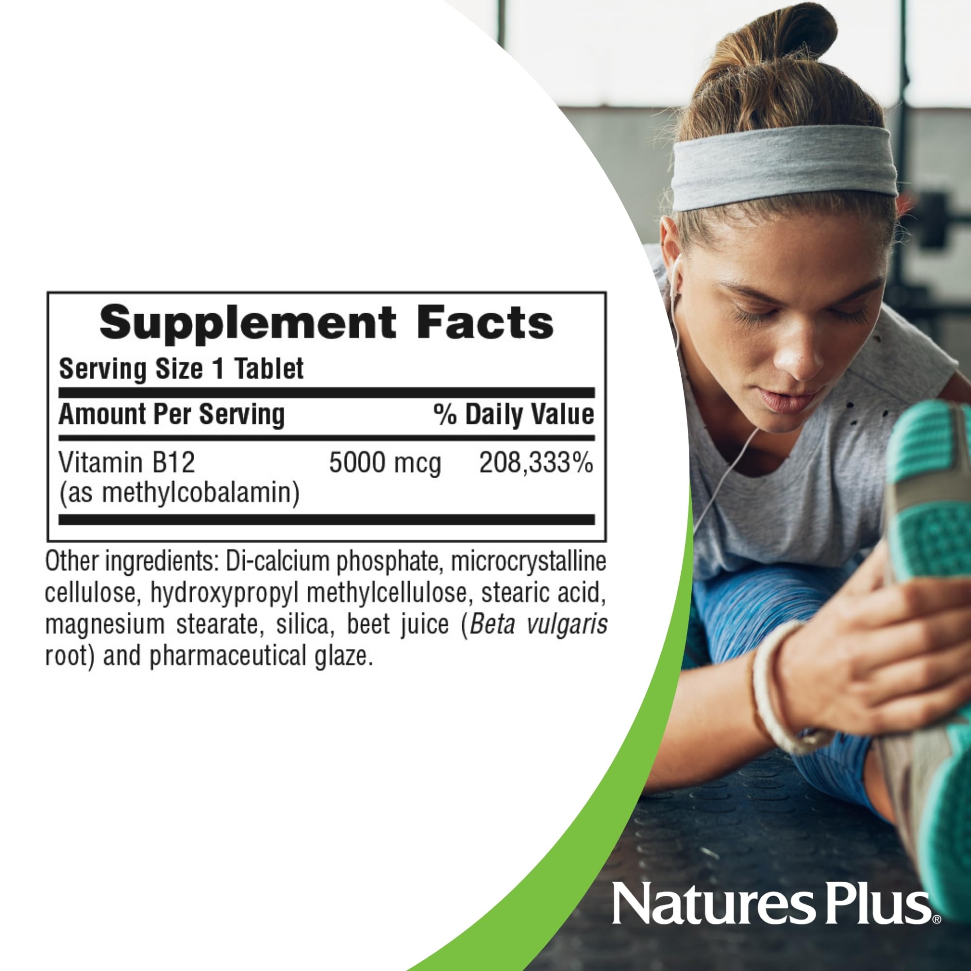 NaturesPlus Shot-O-B12 Vitamin B12 supplement ingredients list