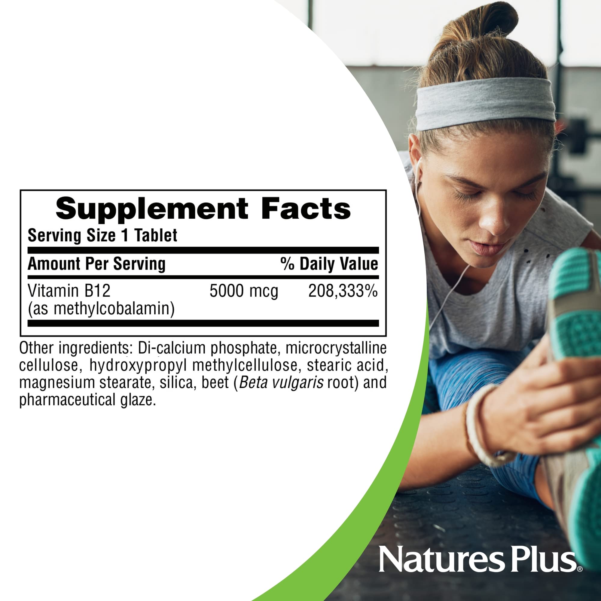 NaturesPlus Shot-O-B12 Vitamin B12 supplement ingredients list