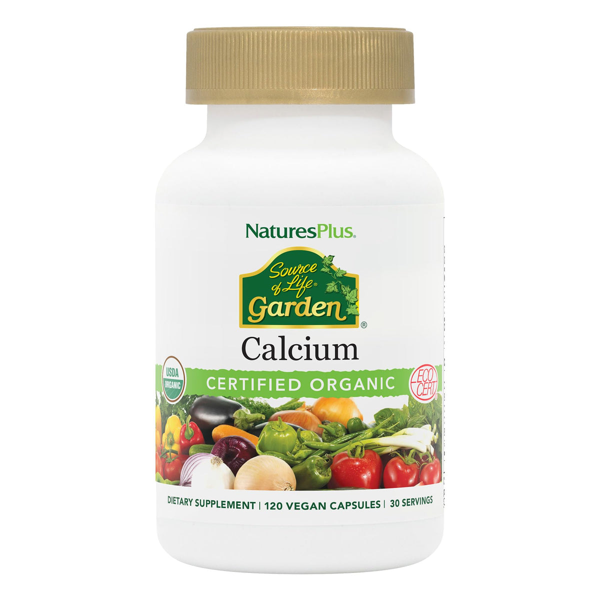 NaturesPlus Source of Life Garden Calcium 181g front view