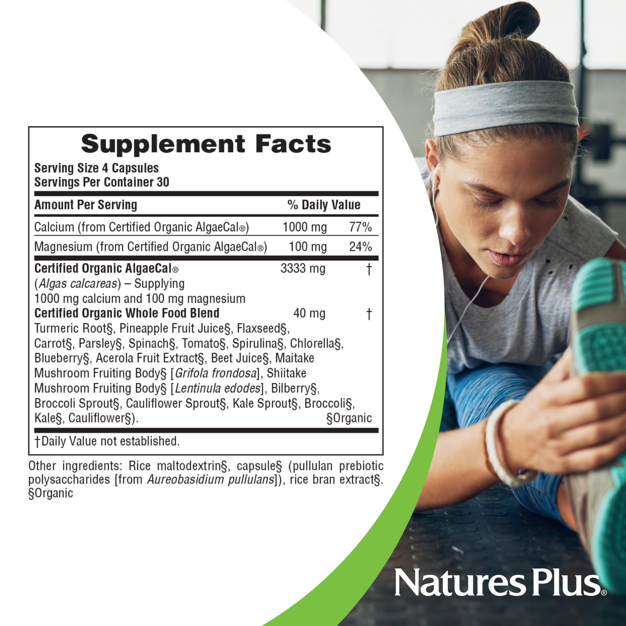 NaturesPlus Source of Life Garden Calcium 181g ingredients list