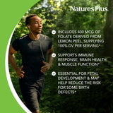 NaturesPlus Source of Life Garden Organic Folate 400 mcg capsule open