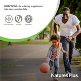 NaturesPlus Source of Life Garden Vitamin C 500mg capsules with measuring spoon
