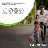 NaturesPlus Source of Life Garden Vitamin D3 capsules on a wooden table