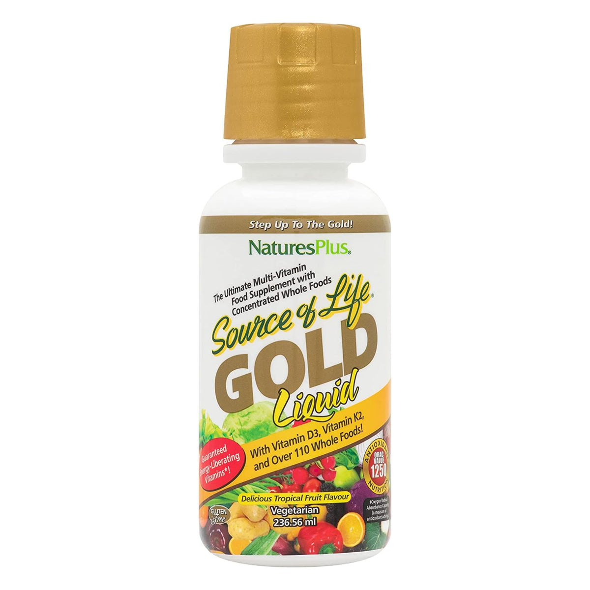 NaturesPlus Source of Life GOLD Multivitamin 227g bottle front view