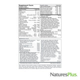 NaturesPlus Source of Life Green and Red supplement ingredients list