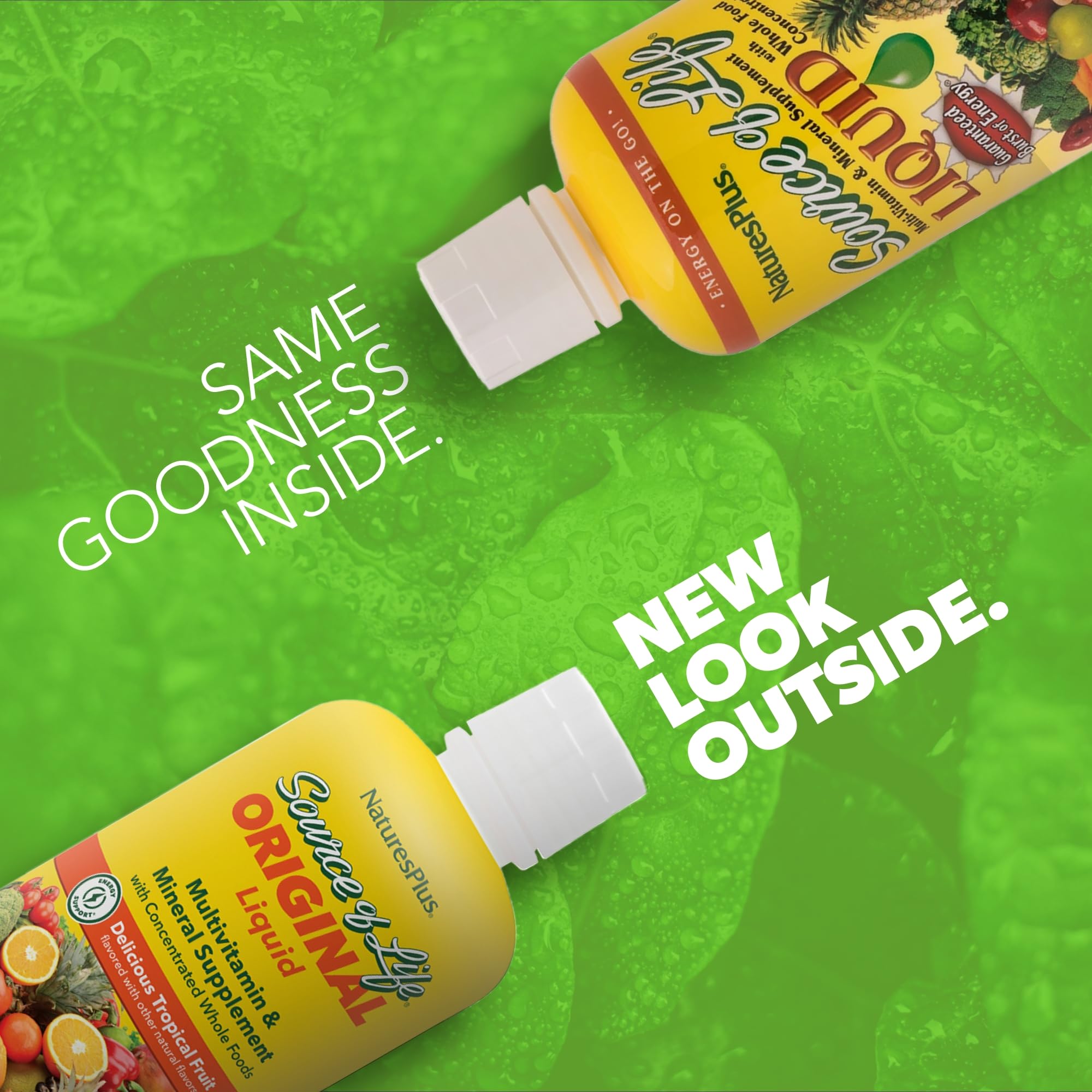 NaturesPlus Source of Life Liquid Multivitamin 1089g packaging side view