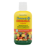 NaturesPlus Source of Life Liquid Multivitamin 1089g tropical fruit flavour front view