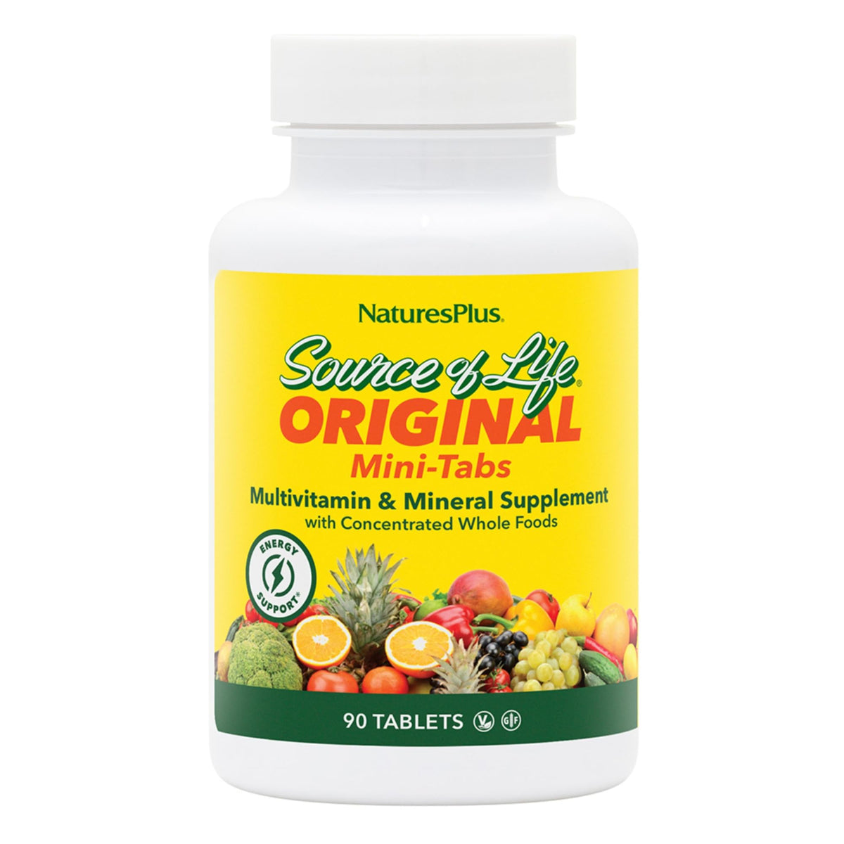 NaturesPlus Source of Life Mini-Tabs front view packaging